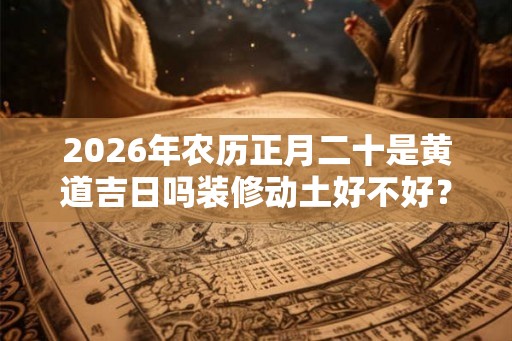 2026年农历正月二十是黄道吉日吗装修动土好不好？