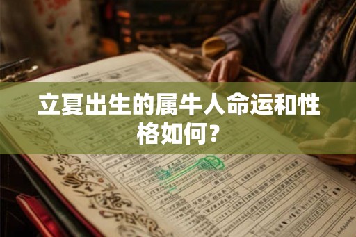 立夏出生的属牛人命运和性格如何？