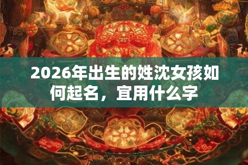 2026年出生的姓沈女孩如何起名，宜用什么字