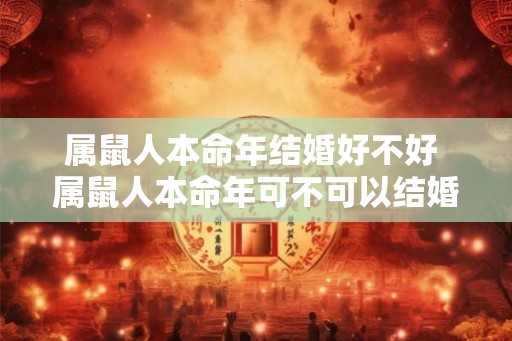 属鼠人本命年结婚好不好 属鼠人本命年可不可以结婚