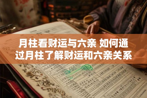 月柱看财运与六亲 如何通过月柱了解财运和六亲关系