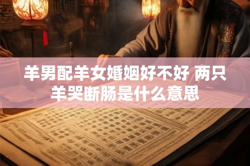 羊男配羊女婚姻好不好 两只羊哭断肠是什么意思