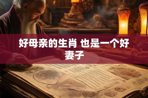 好母亲的生肖 也是一个好妻子