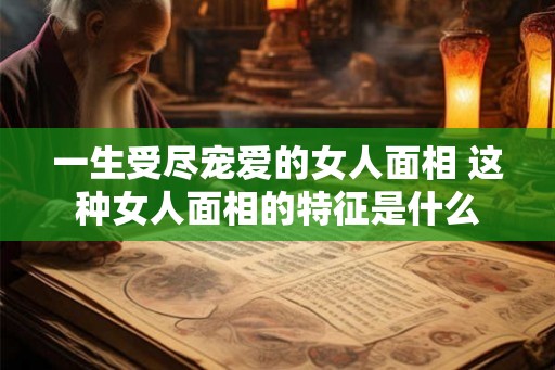 一生受尽宠爱的女人面相 这种女人面相的特征是什么
