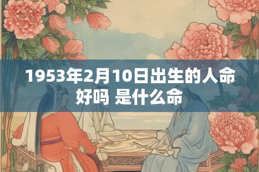 1953年2月10日出生的人命好吗 是什么命