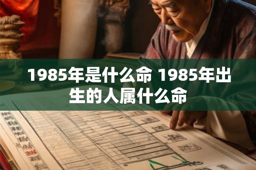 1985年是什么命 1985年出生的人属什么命
