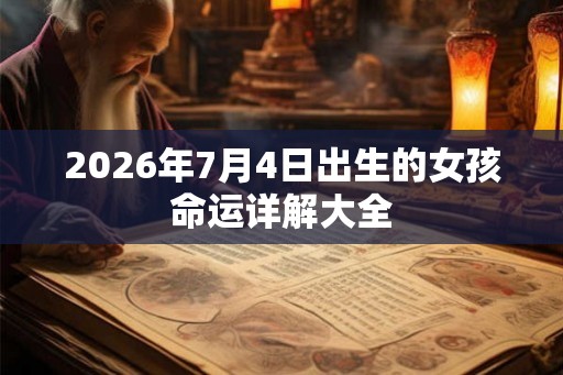 2026年7月4日出生的女孩命运详解大全