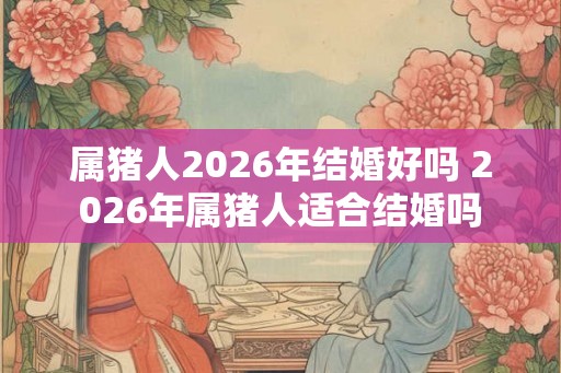 属猪人2026年结婚好吗 2026年属猪人适合结婚吗