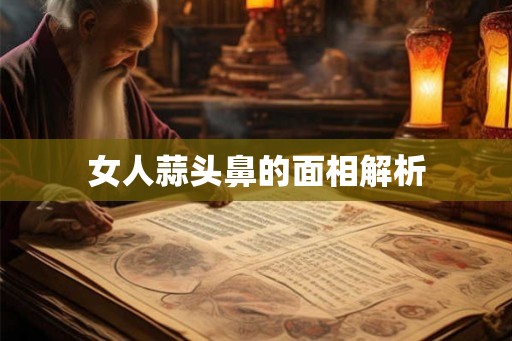 女人蒜头鼻的面相解析 女人蒜头鼻的面相解析