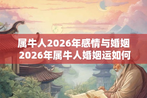 属牛人2026年感情与婚姻 2026年属牛人婚姻运如何