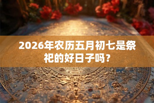 2026年农历五月初七是祭祀的好日子吗？