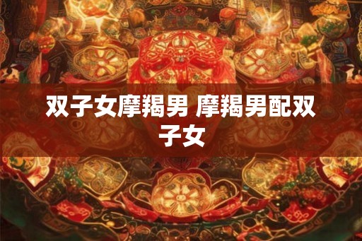 双子女摩羯男 摩羯男配双子女