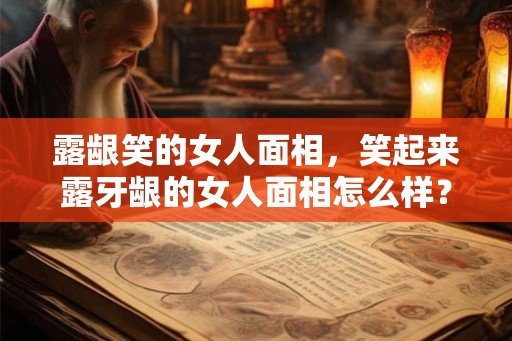 露龈笑的女人面相，笑起来露牙龈的女人面相怎么样？
