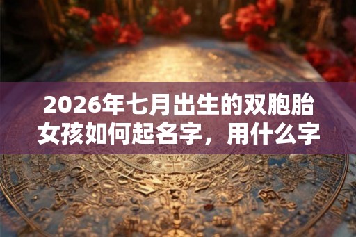 2026年七月出生的双胞胎女孩如何起名字，用什么字比较好