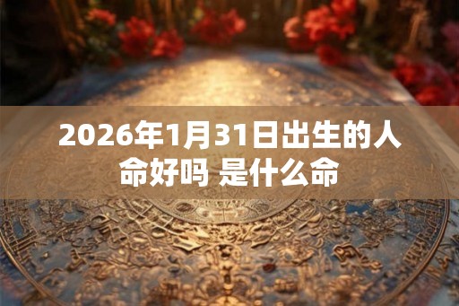 2026年1月31日出生的人命好吗 是什么命