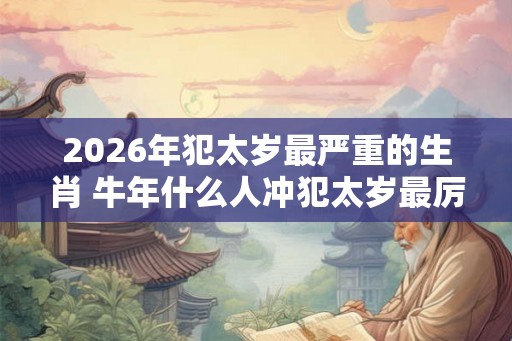 2026年犯太岁最严重的生肖 牛年什么人冲犯太岁最厉害