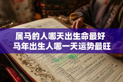 属马的人哪天出生命最好 马年出生人哪一天运势最旺
