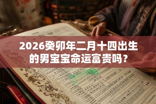 2026癸卯年二月十四出生的男宝宝命运富贵吗？