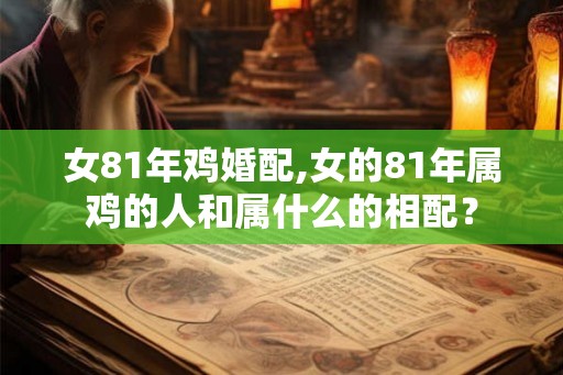 女81年鸡婚配,女的81年属鸡的人和属什么的相配？