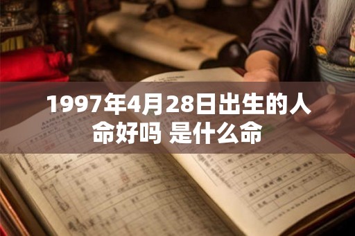 1997年4月28日出生的人命好吗 是什么命