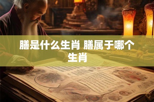 膳是什么生肖 膳属于哪个生肖