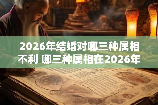 2026年结婚对哪三种属相不利 哪三种属相在2026年结婚会不利