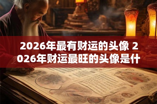2026年最有财运的头像 2026年财运最旺的头像是什么
