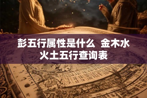 彭五行属性是什么 金木水火土五行查询表 彭五行属性是什么 金木水火土五行查询表