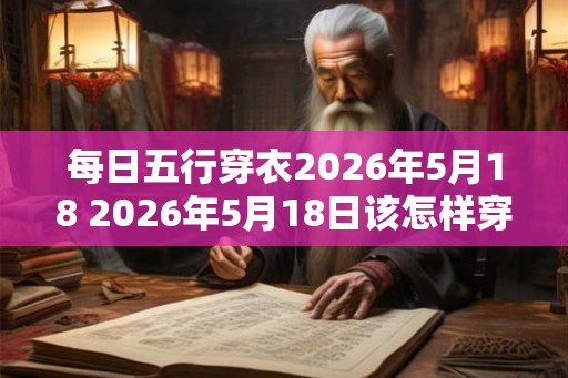 每日五行穿衣2026年5月18 2026年5月18日该怎样穿衣符合五行 每日五行穿衣2026年5月18 2026年5月18日该怎样穿衣符合五行