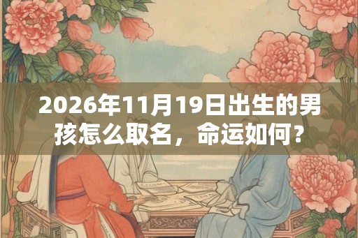 2026年11月19日出生的男孩怎么取名，命运如何？