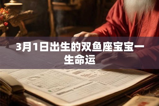 3月1日出生的双鱼座宝宝一生命运