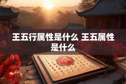 王五行属性是什么 王五属性是什么