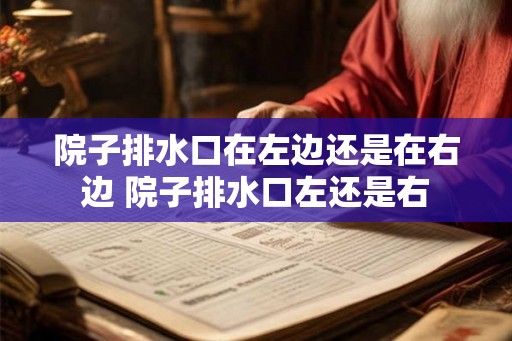 院子排水口在左边还是在右边 院子排水口左还是右