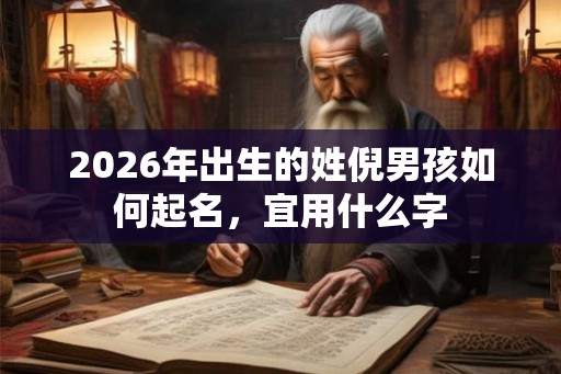 2026年出生的姓倪男孩如何起名，宜用什么字