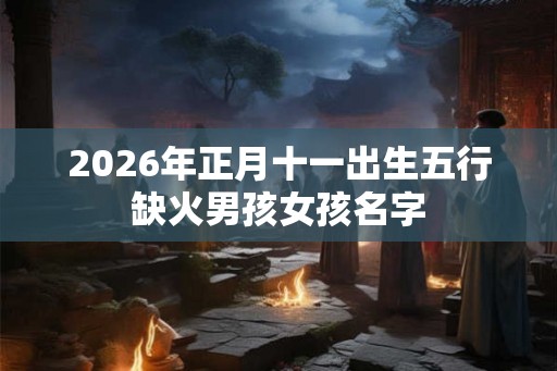 2026年正月十一出生五行缺火男孩女孩名字
