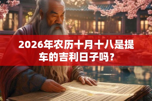 2026年农历十月十八是提车的吉利日子吗？