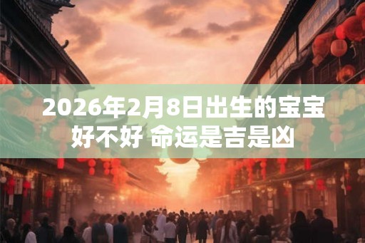 2026年2月8日出生的宝宝好不好 命运是吉是凶