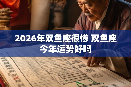 2026年双鱼座很惨 双鱼座今年运势好吗