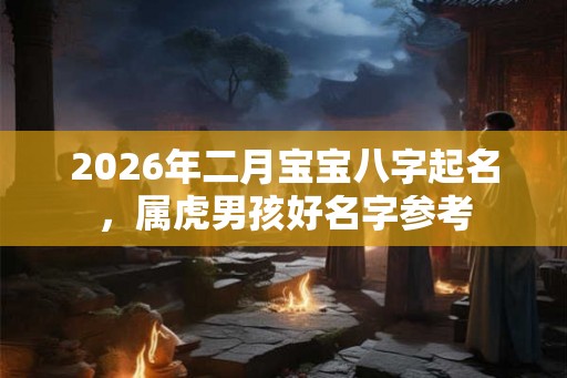2026年二月宝宝八字起名，属虎男孩好名字参考