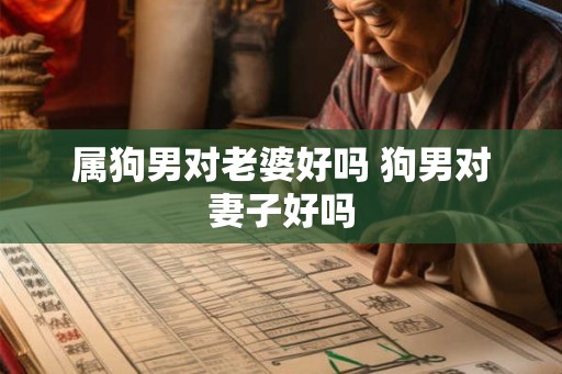 属狗男对老婆好吗 狗男对妻子好吗