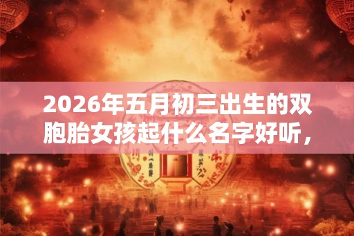 2026年五月初三出生的双胞胎女孩起什么名字好听，五行属什么