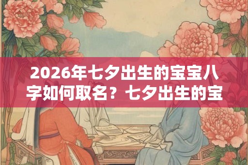2026年七夕出生的宝宝八字如何取名？七夕出生的宝宝命运如何？