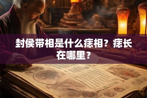 封侯带相是什么痣相？痣长在哪里？
