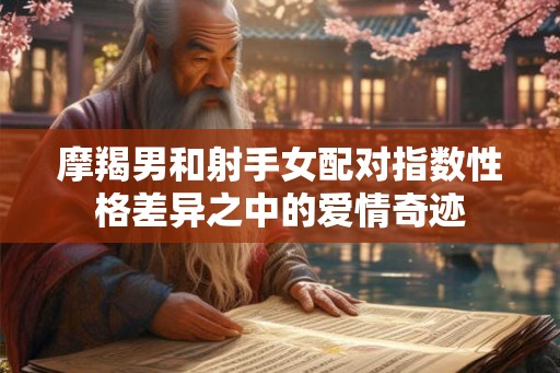 摩羯男和射手女配对指数性格差异之中的爱情奇迹