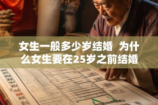 女生一般多少岁结婚  为什么女生要在25岁之前结婚