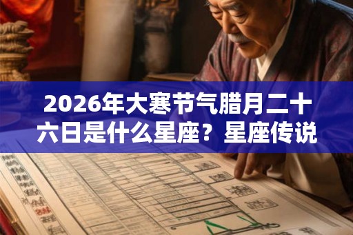 2026年大寒节气腊月二十六日是什么星座？星座传说是什么？