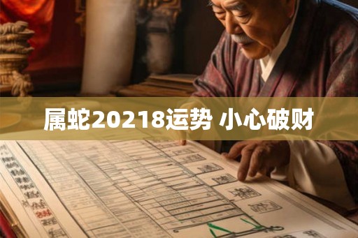 属蛇20218运势 小心破财 属蛇20218运势 小心破财