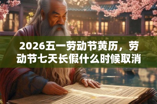 2026五一劳动节黄历,劳动节七天长假什么时候取消的? 2026五一劳动节黄历,劳动节七天长假什么时候取消的?