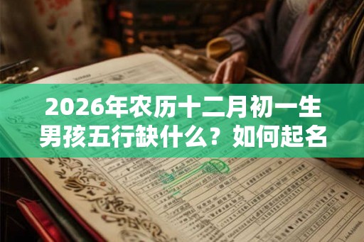 2026年农历十二月初一生男孩五行缺什么？如何起名？