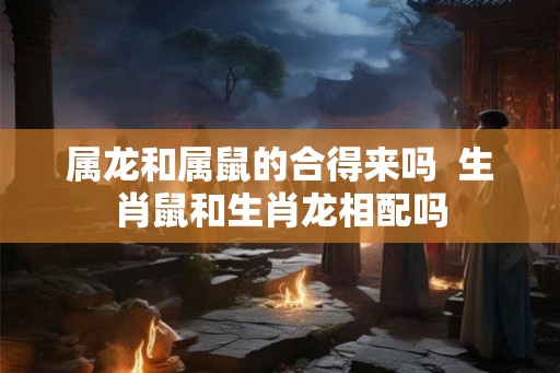 属龙和属鼠的合得来吗  生肖鼠和生肖龙相配吗
